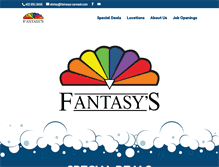 Tablet Screenshot of fantasys-carwash.com